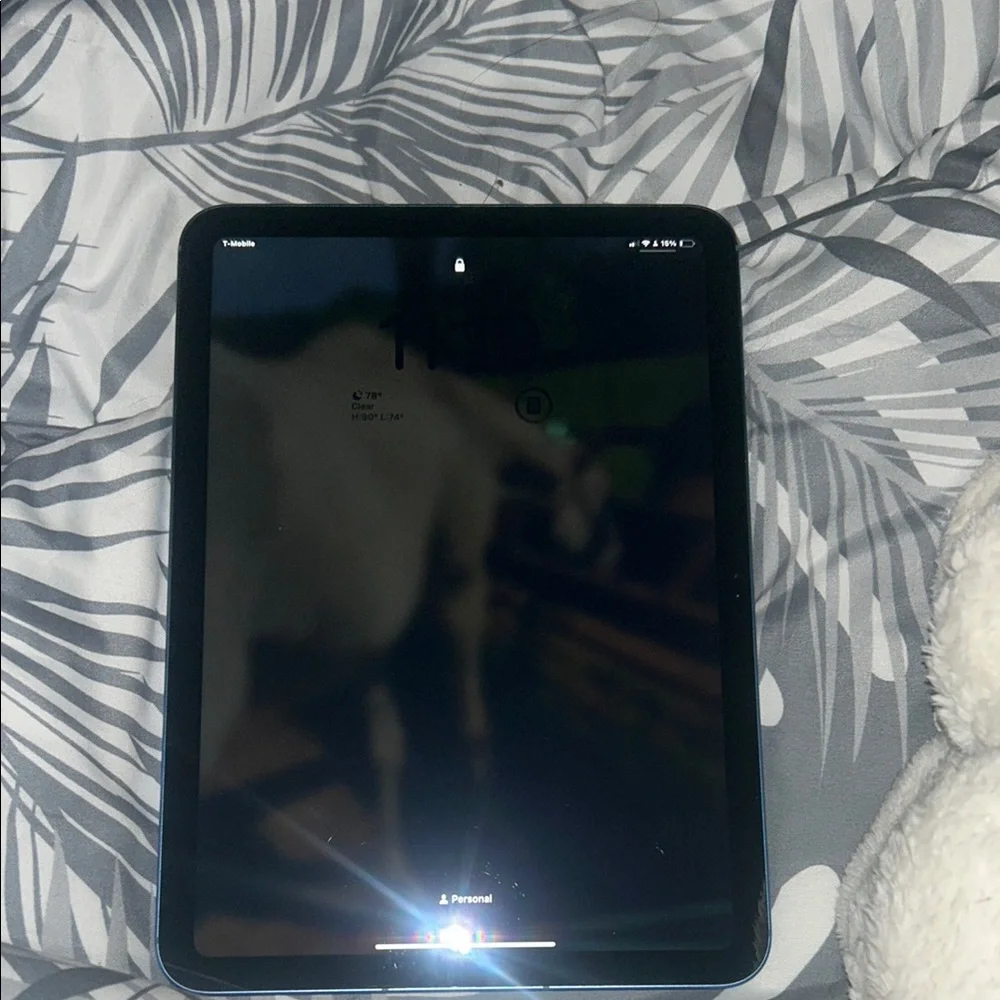 Blue iPad